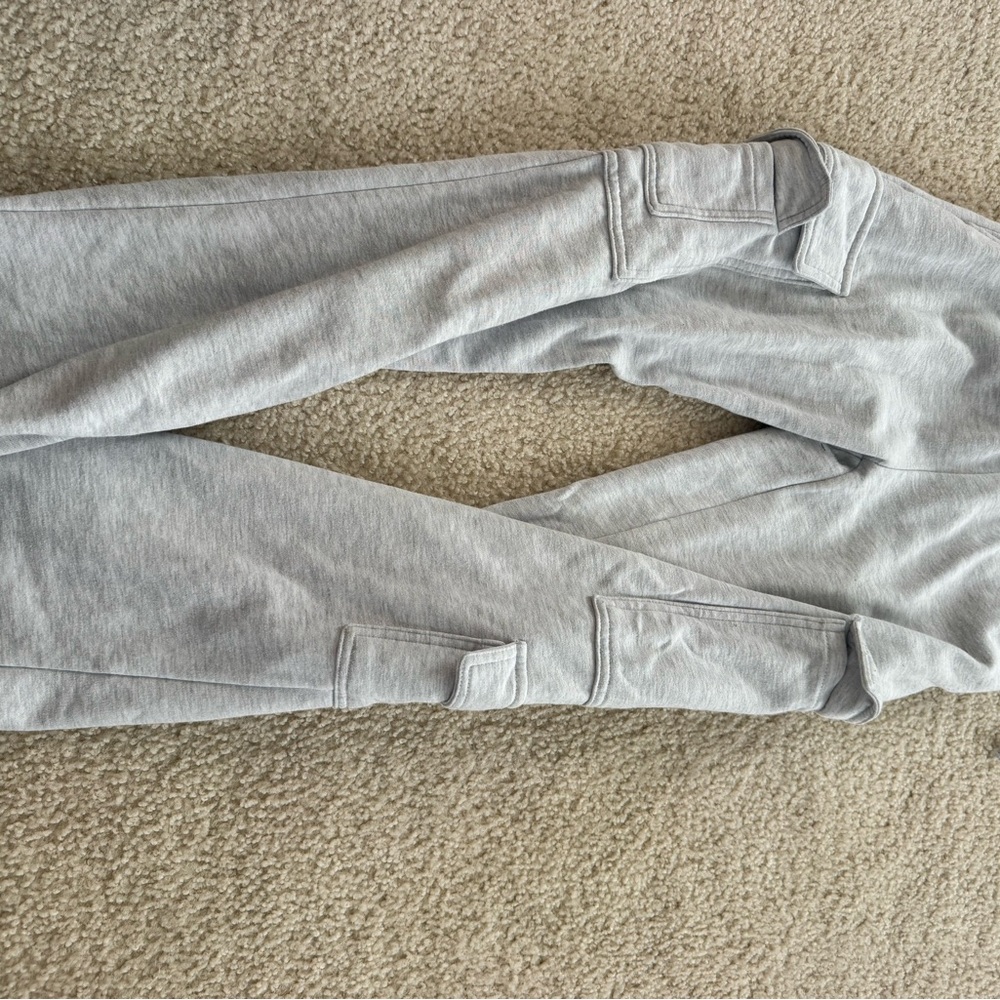 Garage Light Gray Ribbed Sweatshirt Set